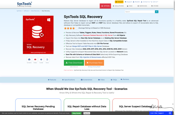 SysTools SQL Recovery image