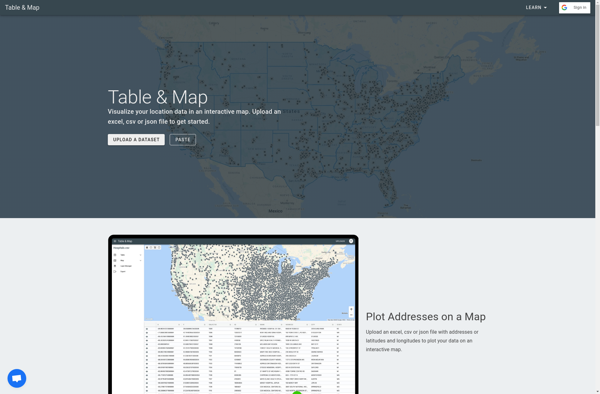 Table &amp; Map screenshot