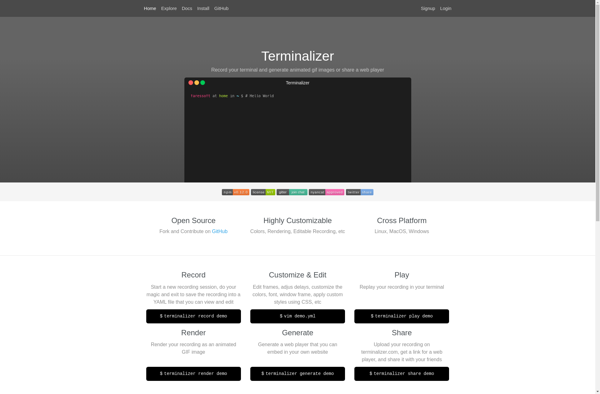 Terminalizer image