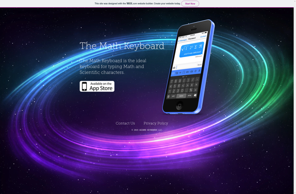 The Math Keyboard screenshot