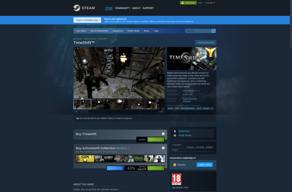 TimeShift game screenshot