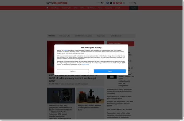 Tom's Hardware screenshot