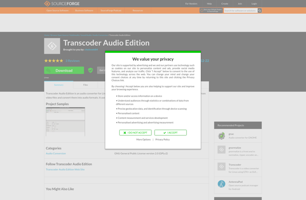 Transcoder Audio Edition