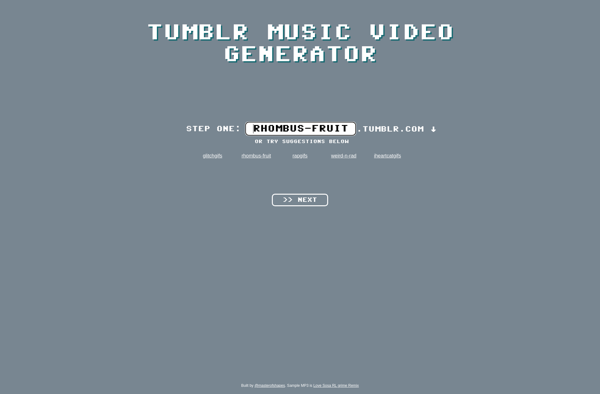 Tumblr Music Video Generator image