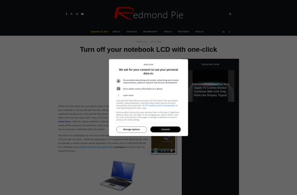 Turn Off LCD image