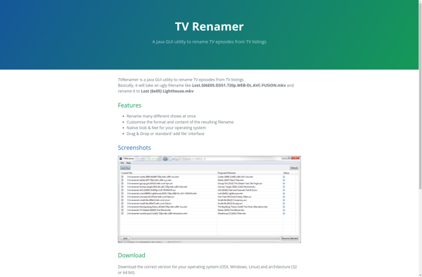 TVRenamer image