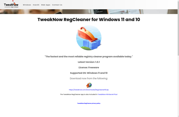 TweakNow RegCleaner image