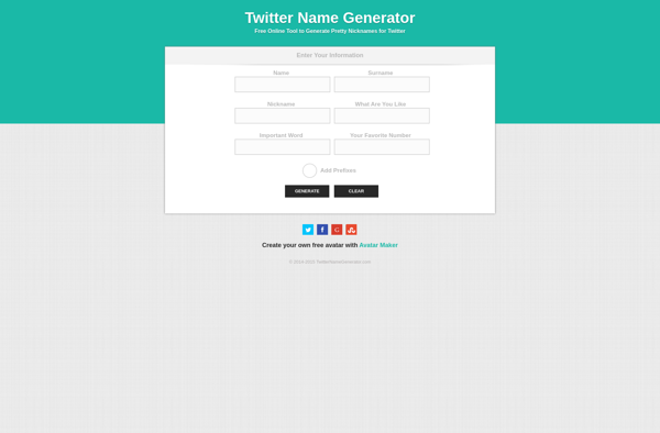 Twitter Name Generator image