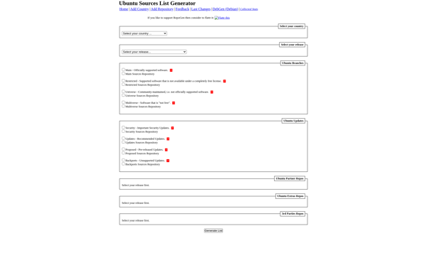 Ubuntu Sources List Generator image