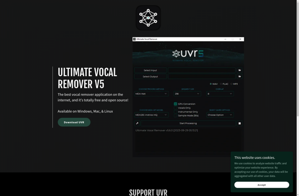 Ultimate Vocal Remover GUI image