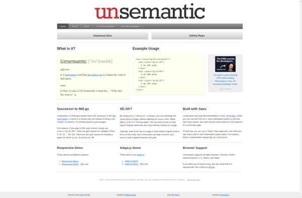 Unsemantic CSS Framework image