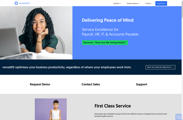 VersaSRS Service Management image