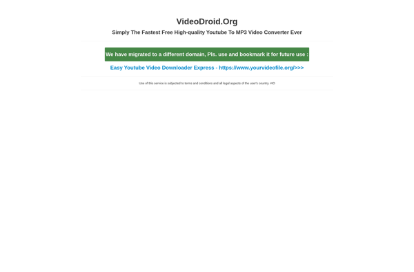 VideoDroid.org screenshot