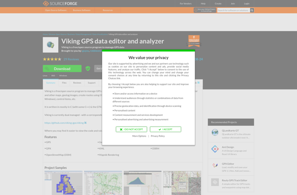 Viking GPS data editor and analyzer image