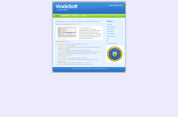 Vrode Script Editor image