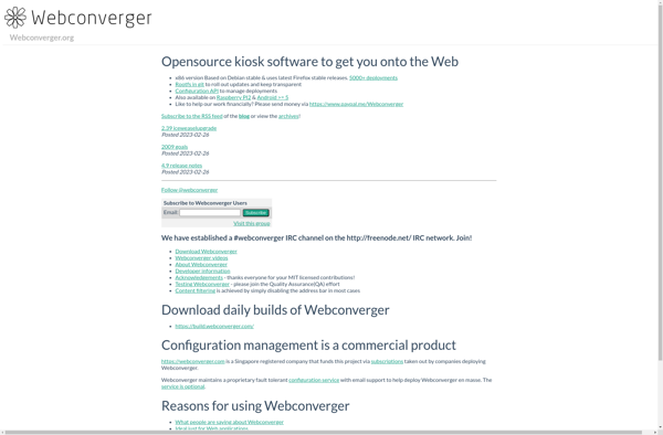 Webconverger image