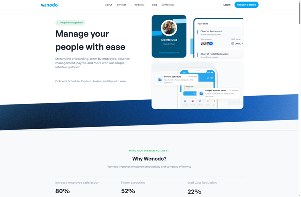 Wenodo People Management screenshot