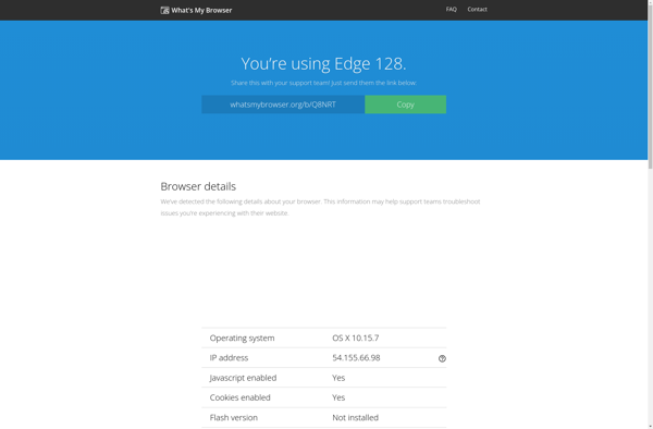 What&#039;s My Browser screenshot