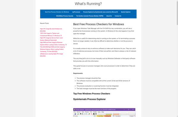 What's Running screenshot