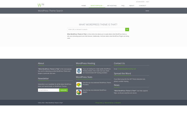 What Wordpress Theme Is That? image