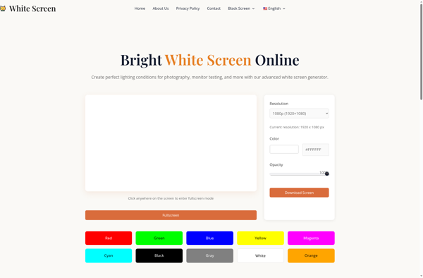 White Screen Online screenshot