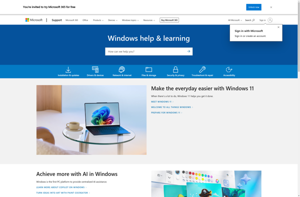 Windows Sticky Notes screenshot