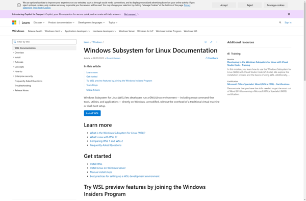 Windows Subsystem for Linux image