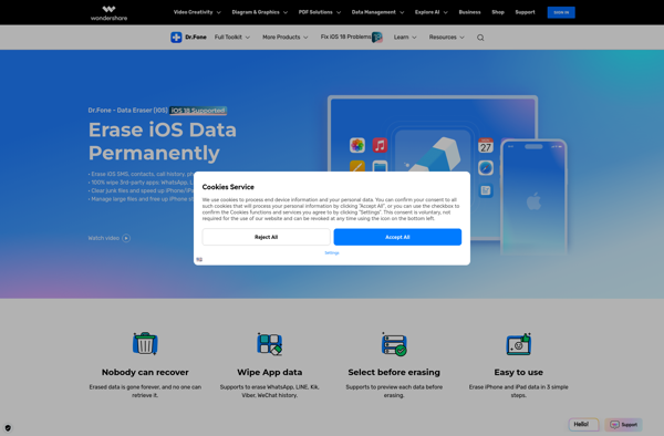 Wondershare dr.fone Data Eraser image