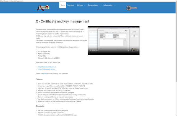 Xca - X Certificate and Key management image