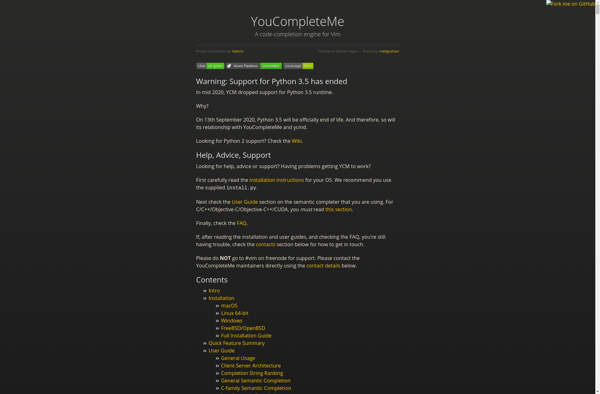 YouCompleteMe image