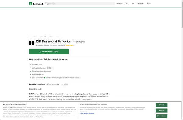 Zip Password Recovery Tool image