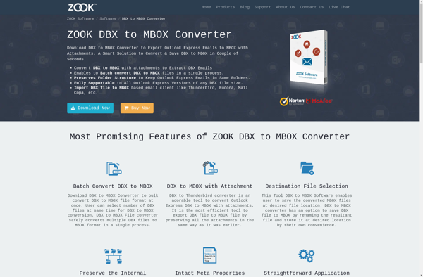 ZOOK DBX to MBOX Converter image