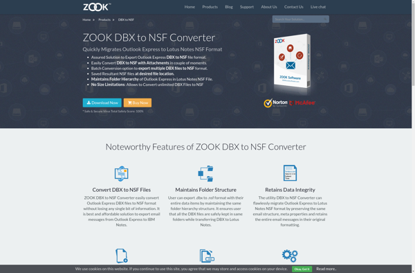 ZOOK DBX to NSF Converter