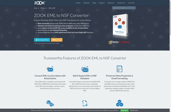 ZOOK EML to NSF Converter