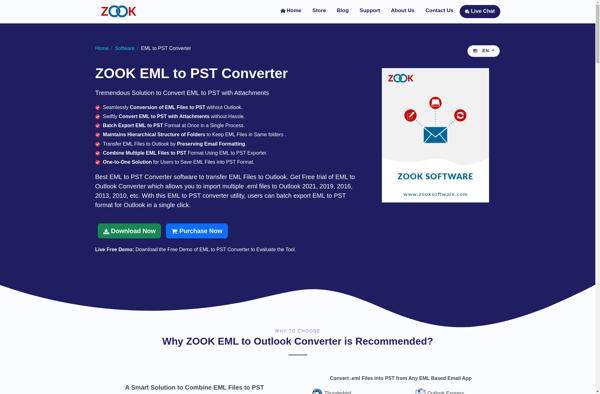 ZOOK EML to PST Converter