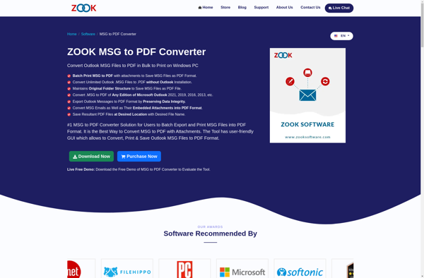 ZOOK MSG to PDF Converter