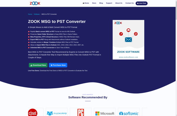 ZOOK MSG to PST Converter