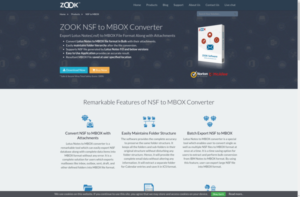 ZOOK NSF to MBOX Converter image