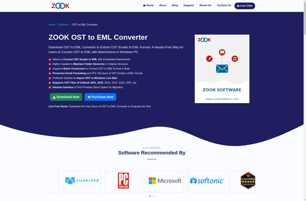 ZOOK OST to EML Converter image