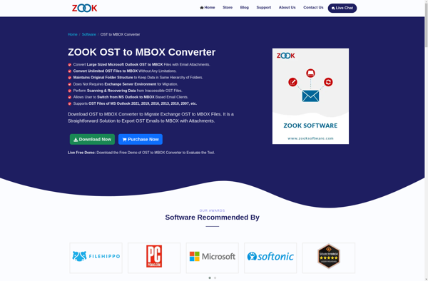 ZOOK OST to MBOX Converter image