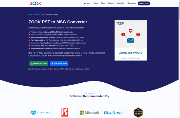 ZOOK PST to MSG Converter