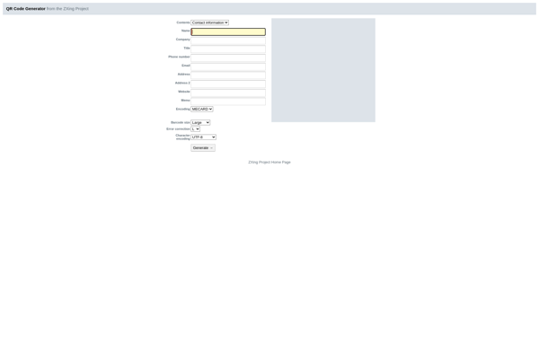 ZXing Project QR Code Generator image