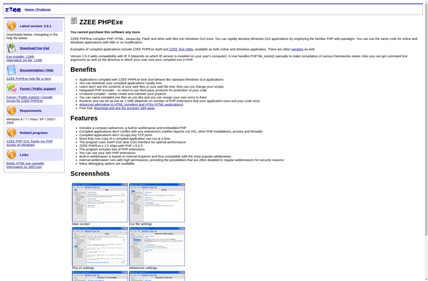 ZZEE PHPExe screenshot